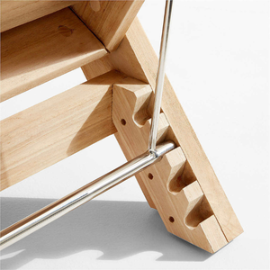 Juego de Muebles de Jardín de Lujo para Patio, Tumbona con Estructura de Madera de Teca para Exteriores, Muebles de Hotel - Product Image 4