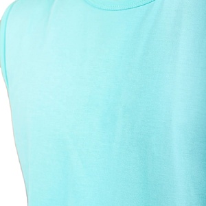 Camiseta sin mangas de gimnasio para hombre Azul Aguamarina lisa al por mayor camiseta sin mangas transpirable ligera de secado rápido personalizable perfecta para entrenamiento y Deportes - Product Image 4