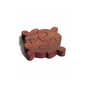 Wooden Puzzle Coaster in Puzzle Pattern Modern Table Mat Reusable Decorative Pad in <b>Rectangle</b> Shape Design - Product Image 2