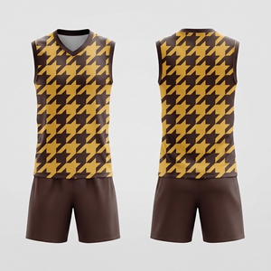 Kit de volley-ball flexible pour équipes sportives - Maillot et short imprimés anti-humidité avec logo frontal - Product Image 5