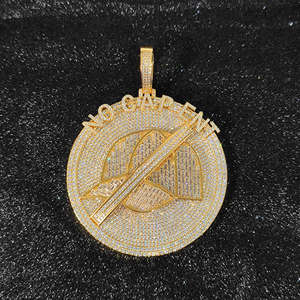 Collar con colgante de corazón grande de circón de diamante de Hip Hop de lujo, declaración ostentosa pavimentada con hielo para hombres y mujeres, estilo Rap de moda - Product Image 5