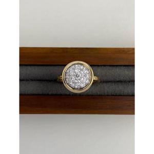 แหวนเพชรแล็บโกรว์ดีไซน์มินิมอลทันสมัย ทองคำ 14K ทรงกลม ฝังแบบ Bezel สำหรับงานหมั้น งานแต่งงาน ของขวัญเครื่องประดับ - Product Image 1