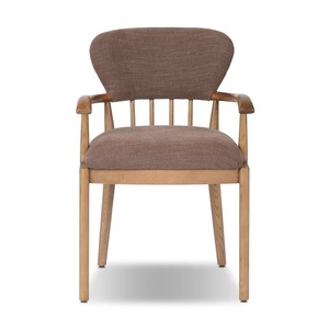 Chaise de salle à manger en bois de qualité supérieure avec accoudoirs et revêtement en tissu, sièges modernes pour café, restaurant et hôtellerie - Product Image 1