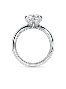 แหวนเพชรทรงกลมหกกรงเล็บ 1 กะรัต เพชรเลี้ยงในห้องปฏิบัติการ ดีไซน์แบบฝังหนามเตย สำหรับงานหมั้น ทำจากทองคำขาว ทองคำเหลือง ทองคำโรสโกลด์ และแพลตตินัม 18K - Product Image 3