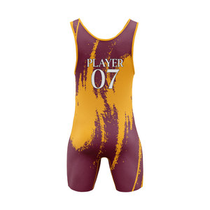 Trajes de Lucha Libre Personalizados OEM ODM, Impresos, Transpirables, Ligeros, Altamente Elásticos, de Secado Rápido, Duraderos, de Spandex/Poliéster - Product Image 3