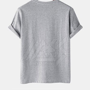 Camiseta de algodón 100% estampada para hombre, cómoda, con MOQ bajo, diseño único, corte holgado, diseño personalizado. - Product Image 2