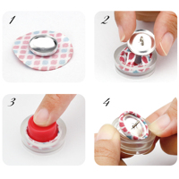Kit de boutons recouverts DIY, style tige de 27 mm, boutons ronds sans nickel, certifiés REACH pour l'artisanat