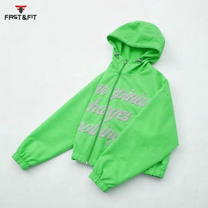 Chaqueta Cortavientos de Invierno 100% Poliéster de Alta Calidad, Transpirable, con Nuevo Diseño Bordado, Impermeable y Reversible - Product Image 3