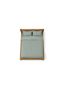 Lit de repos rustique en teck massif pour adultes, idéal pour la chambre à coucher – Conception durable, élégante, écologique et confortable - Product Image 2