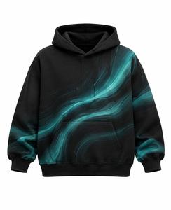 เสื้อฮู้ดโอเวอร์ไซส์แบบยูนิเซ็กซ์ พิมพ์ลายดิจิทัล ดีไซน์เรียบง่าย สไตล์สตรีทแวร์ ผ้าฟลีซ 100% คอตตอน เหมาะสำหรับใส่ในฤดูหนาว เป็นมิตรต่อสิ่งแวดล้อม - Product Image 1