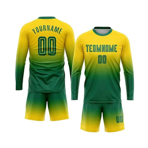 Uniforme de Fútbol Personalizable, Conjunto de Camiseta de Fútbol Lisa, 100% Poliéster, Tejido Transpirable, Personalización con Nombre de Equipo, Logotipo y Posiciones - Product Image 4