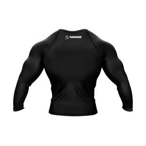 Hot Selling Custom Men Short <b>Sleeve</b> Compression Shirts BJJ Rash Guard UPF50 Anti-Bacterial Breathable Eco-Friendly 100% - Product Image 2