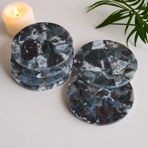 Sous-verres en Agate Mousse Naturelle – Design Élégant – Supports pour Boissons, Café et Plats – Vente en Gros OEM/ODM - Product Image 4