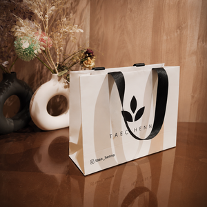High Quality Custom <b>Paper</b> Gift Bags with Logo Printing Matte Lamination and Ribbon Handles for Jewellery Cosmetics and Apparel - Product Image 3