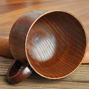 Tasse en bois élégante, tasse à café, thé, bière, jus, lait, eau, faite à la main - Product Image 4