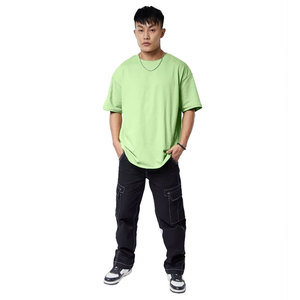 Camiseta Oversize de Streetwear para Hombre, Diseño Personalizado, Transpirable, de Lona, Alta Calidad, Verano, Venta al Por Mayor - Product Image 6