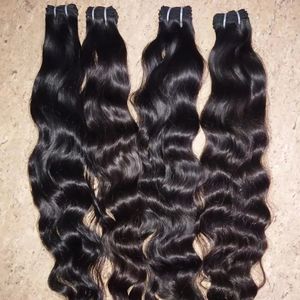 Mejor oferta 2025 pelo natural ondulado estilo crudo directo de fábrica india a precio al por mayor pelo humano natural indio Remy barato - Product Image 3
