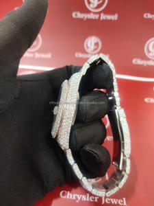 Exquisita colección de joyería fina para hombre, reloj de Hip Hop con estilo ostentoso de diamantes, relojes de diamantes Moissanite para cada ocasión - Product Image 6