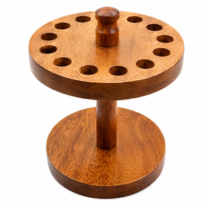 Soporte Redondo de Madera Natural para Herramientas de Joyería, Organizador Colgante para Joyeros y Plateros, Color Marrón ZETOMEDPRO - Product Image 1