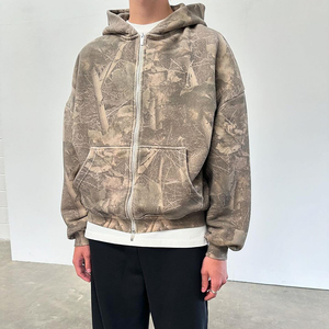 Sweat à capuche de chasse en molleton de coton mélangé de haute qualité pour l'hiver, écologique, avec poches, séchage rapide, manches longues, coupe oversize, sportif, pour le camping - Product Image 1