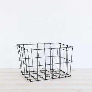 Modern Metal Wire Storage <b>Basket</b> with Open Grid Structure for Bathroom Towels <b>Linen</b> Storage and Home Organization - Product Image 2
