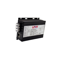 Module d'interface réseau RJ45 100 Mbps avec protection contre les surtensions Ethernet 24 V PoE intégré et protection foudre pour ligne de données LAN