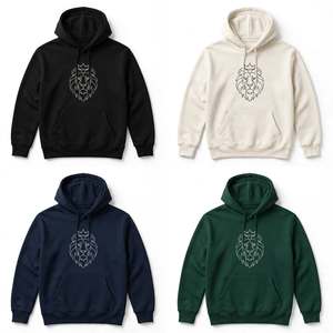 Sweat-shirt à capuche unisexe en coton mélangé épais avec impression graphique personnalisée, style streetwear, décontracté, manches longues, chaud pour l'hiver - Product Image 6