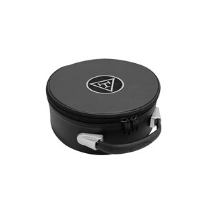 Black Royal Arch Black & Silver Machine Embroidered Crown Cap Case, Freemason <b>Hat</b> Carrying <b>Box</b> - Product Image 1