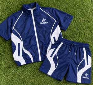 Conjunto Deportivo Personalizado para Hombre, Chaqueta Cortavientos Ligera y Pantalones Cortos, Traje de Entrenamiento Atlético de 2 Piezas, Fabricantes OEM/ODM - Product Image 6
