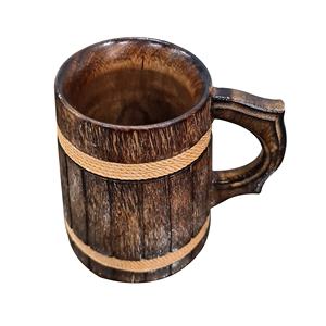 100% Natural Beer Mug Made of Wood and Steel Tankard Wooden Stein Beer Tankard Stein Crafted Beer Mug Cup Mango Wooden & Steel - Product Image 6