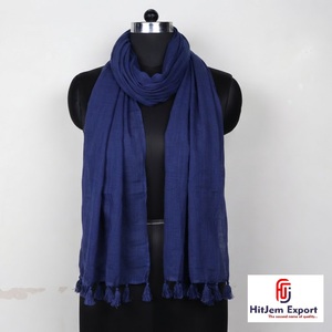 Premium Plain <b>Scarf</b> Manufacturer White Label Low MOQ Custom Branding Cotton Viscose Modal OEM ODM Fabric Product Factory - Product Image 1