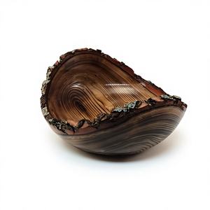 ชามสลัดไม้กระถินเทศขัดเงาสไตล์วินเทจใหม่ปี 2026 เป็นมิตรกับสิ่งแวดล้อม เหมาะสำหรับงานเลี้ยง โรงแรม งานแต่งงาน ร้านอาหาร บ้าน ขายส่ง BS - Product Image 1