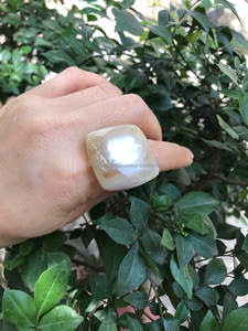 Bague en corne de buffle faite à la main polie Chunky Love Style artisanat naturel bijoux cadeau pour son utilisation Souvenir - Product Image 4