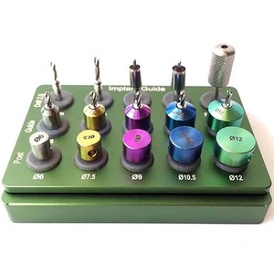 Kit de guidage pour implants dentaires en acier inoxydable, système de guidage chirurgical pour perceuse, réutilisable, certifié CE, ensemble d'outils pour implants - Product Image 1