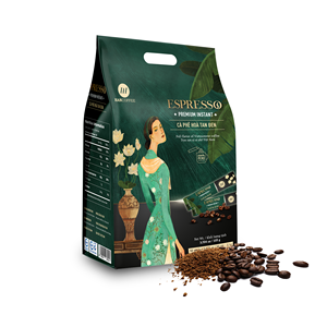 (ÉCHANTILLON GRATUIT) Café noir en poudre 100% Robusta, séché par pulvérisation, café instantané 1 en 1, chocolat, marque privée, en vrac, sac de 25 kg - Product Image 1