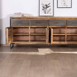 Vandana Autumn Sense Industrial <b>sideboard</b> 200 cm in mango wood and metal Shade - Product Image 3