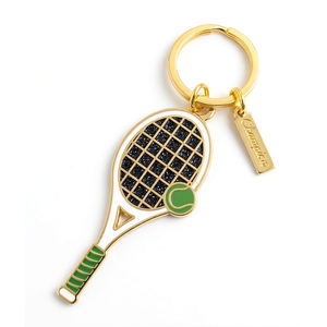 Porte-clés de raquette de tennis en alliage de zinc, sérigraphié, motif dessin animé vintage, personnalisé, souvenir de club sportif - Product Image 6