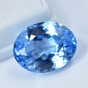 Aguamarina Natural Certificada, Corte Ovalado Azul Claro, Gema Suelta para Diseños de Joyería Elegantes, Joyería de Regalo al por Mayor - Product Image 5