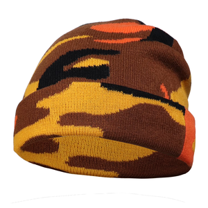 Gorro de lana tejido vintage unisex, cálido para invierno, con puño ajustable, logotipo personalizado OEM - Product Image 3