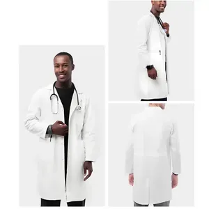 Bata de Laboratorio Médica Unisex Premium, Diseño Clásico y Profesional, Tejido de Alta Calidad, Ropa de Trabajo para Hospital - Product Image 4