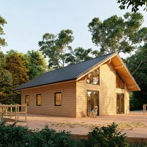 Villa Prefabricada de Lujo, <span class=keywords><strong>Casa</strong></span> Modular de Acero y Madera Personalizable, <span class=keywords><strong>Casa</strong></span> Pequeña de Ensamblaje Rápido para Hoteles, Resorts y Alquileres Vacacionales - Product Image 2