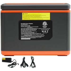Stazione di Alimentazione Portatile 296Wh, Generatore Solare 300W (Picco 600W), Batteria agli Ioni di Litio, LED 3W, Uscita AC a Onda Sinusoidale Pura - Product Image 1