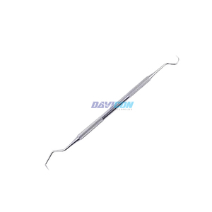 Raspador Dental de Doble Punta de Acero Inoxidable, Juego de Instrumentos Manuales para Eliminar Cálculos, Uso Quirúrgico, Clase I - Product Image 1