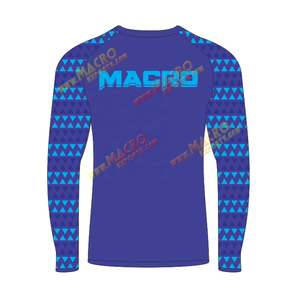 Pour hommes vêtements de sport blanc MMA hommes à manches longues Rash Guard, personnalisé imprimé à manches longues tout Polyester/spandex Sesons adultes, adultes - Product Image 6