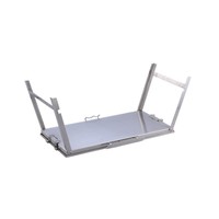 Barbecue au charbon de bois moderne et luxueux, finition chromée, acier inoxydable de haute qualité, portable, pour le camping et le jardin