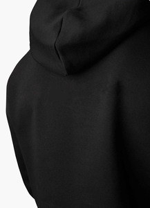 Men's Black Crew Neck Sweatshirt Pullover Regular Fit Solid Knitted Autumn Pocket <b>Top</b> - Product Image 3