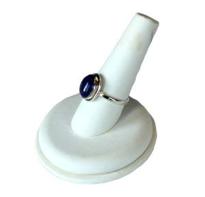 Wholesale Customizable 925 Silver Band Earrings Handcrafted <b>Lapis</b> <b>Lazuli</b> Inlay Hot Sale Women's Jewelry for Parties OEM Accepted - Product Image 5