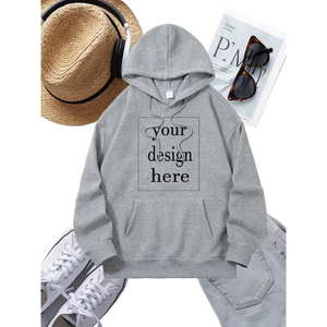 Sudadera con Capucha para Mujer, de Algodón Grueso de 400 g/m², Personalizable, de Alta Calidad, Premium, Lisa, OEM - Product Image 1