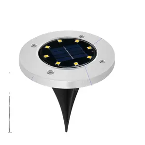 Outdoor waterproof solar lawn LED grass in the ground buried villa garden lights