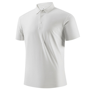 Nouveau style d'été européen et américain, t-shirt en maille unie à séchage rapide, logo personnalisé, populaire pour le golf masculin - Product Image 2